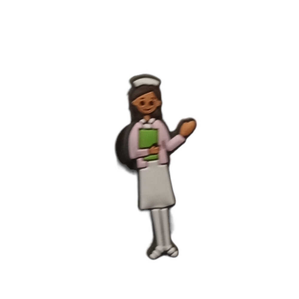 Nurse With Clipboard Shoe Charm